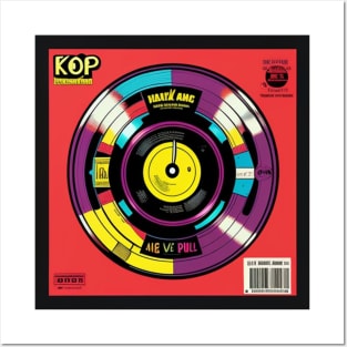 K Pop Purple Vinyl Record Posters and Art